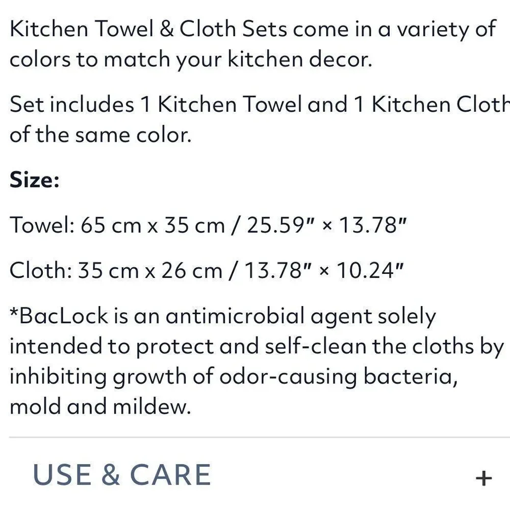 Norwex Kitchen Towel and Kitchen Cloth set of 2 Pomegranate NWT